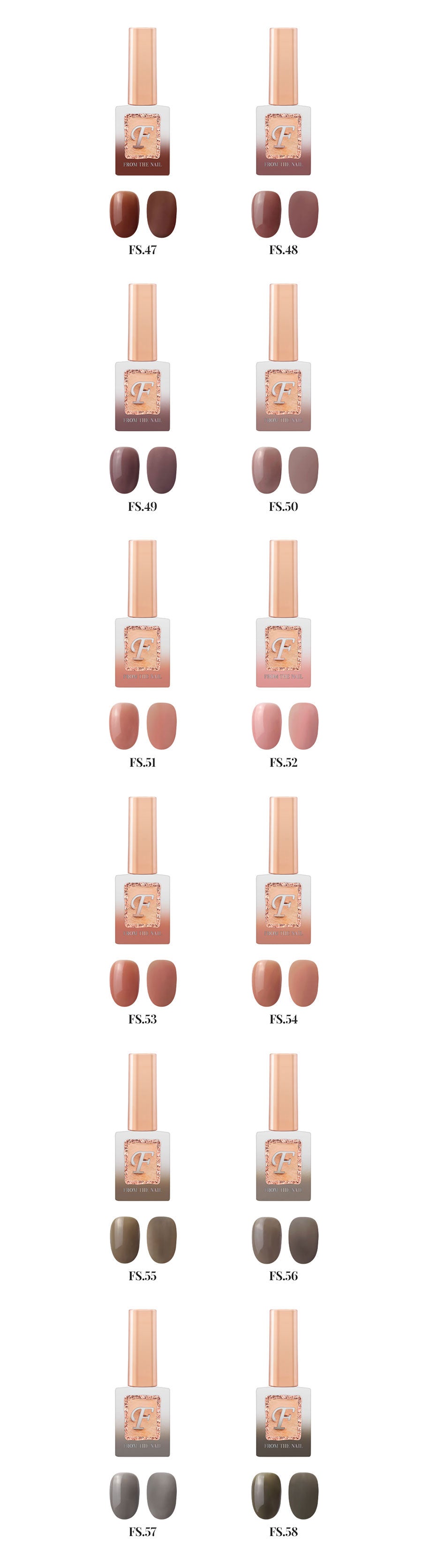 f gel take out collection 12 syrup color set
