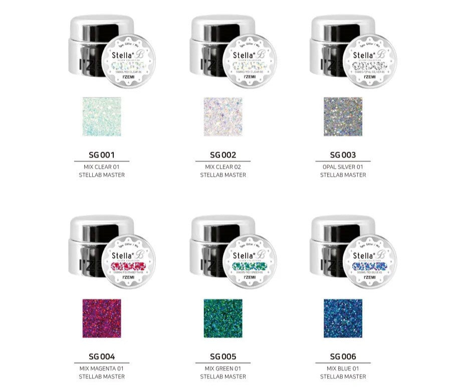 Izemi Stella B Glitter Gels