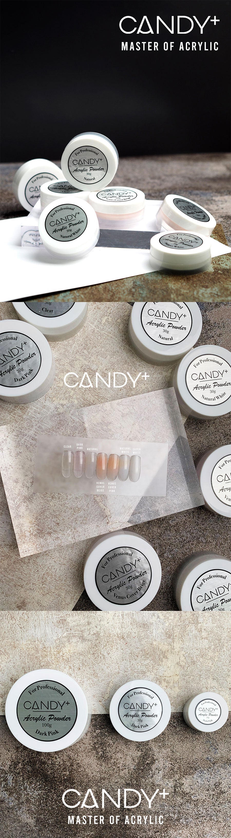 Candy+ Acrylic Powder Clear