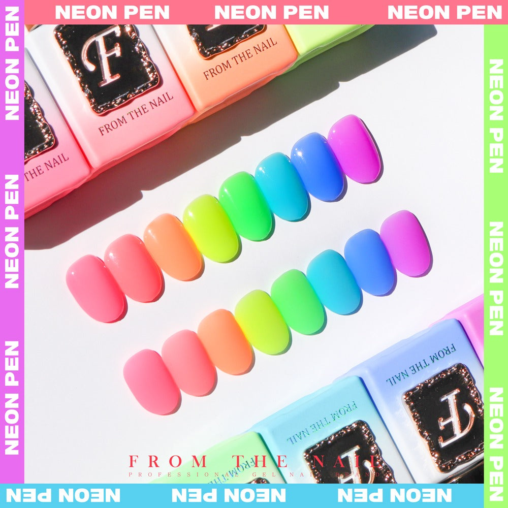 f gel neon pen collection