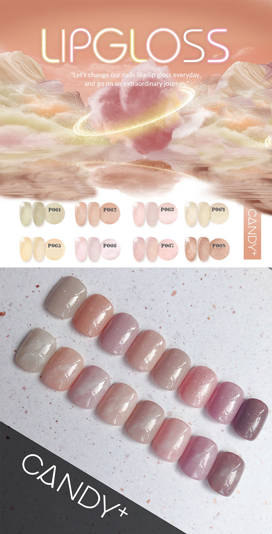 Candy+ Color Gel P065 [Lipgloss Series]