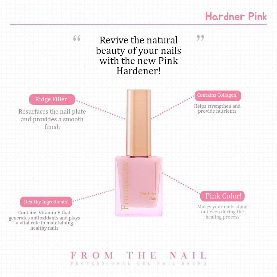F Gel Pink Nail Hardener