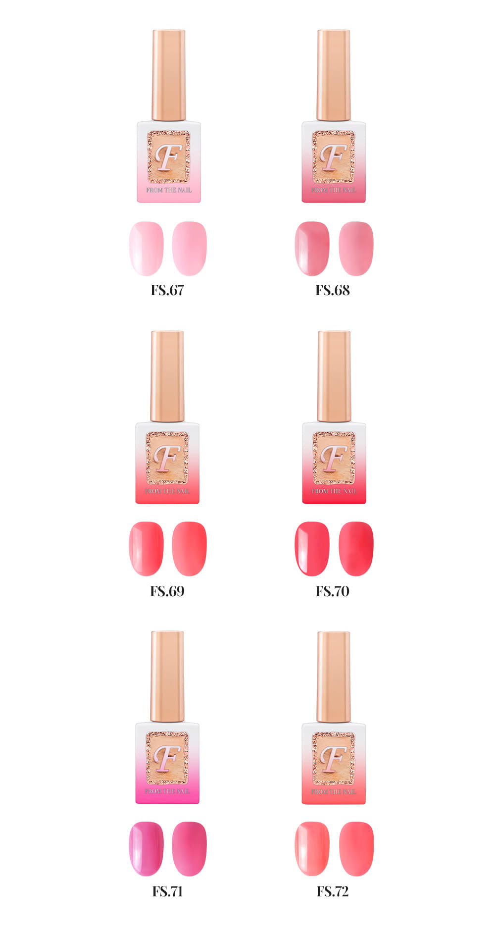 fgel pink shoes color chart