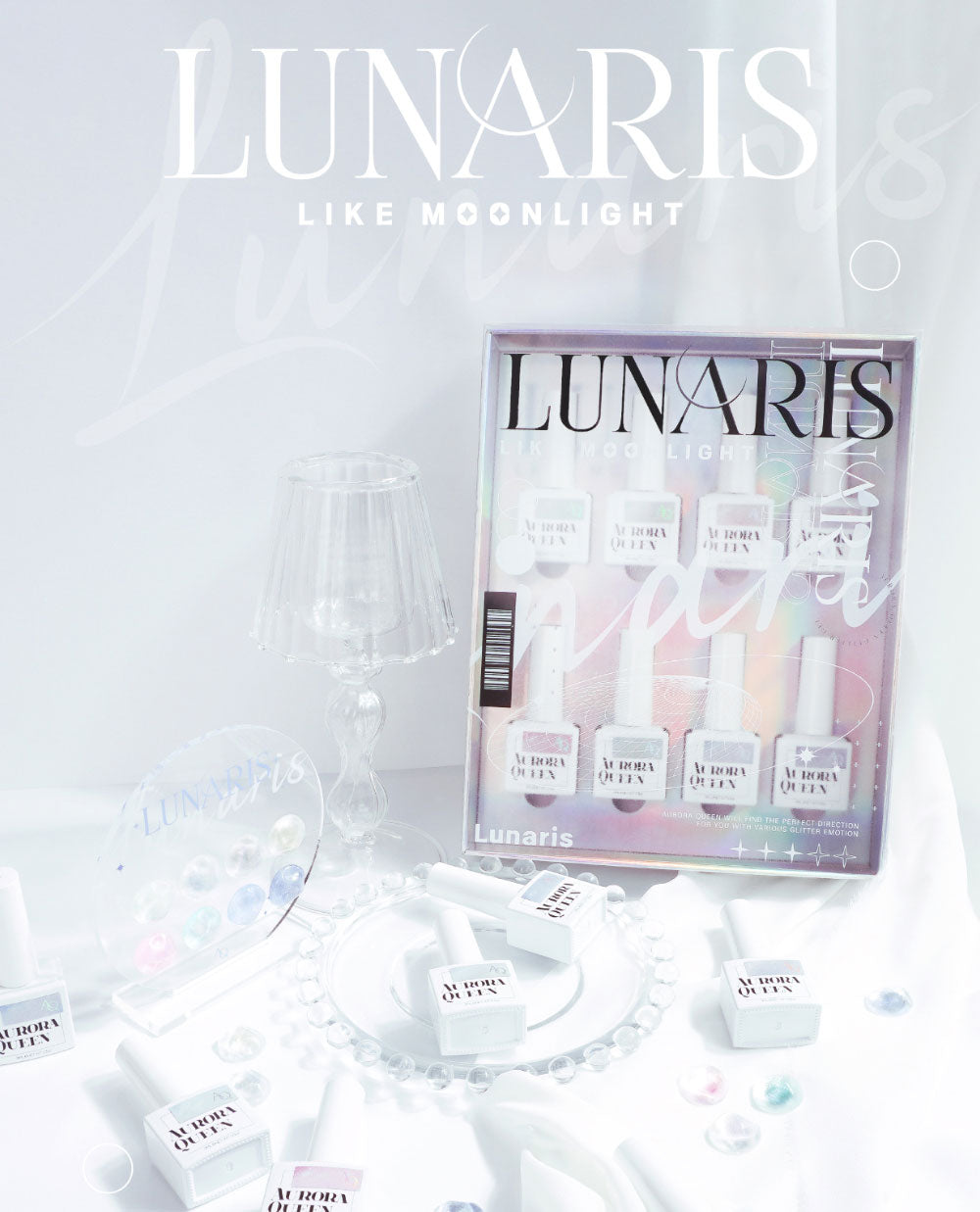 Aurora Queen Lunaris Collection - 8 Glitter Set