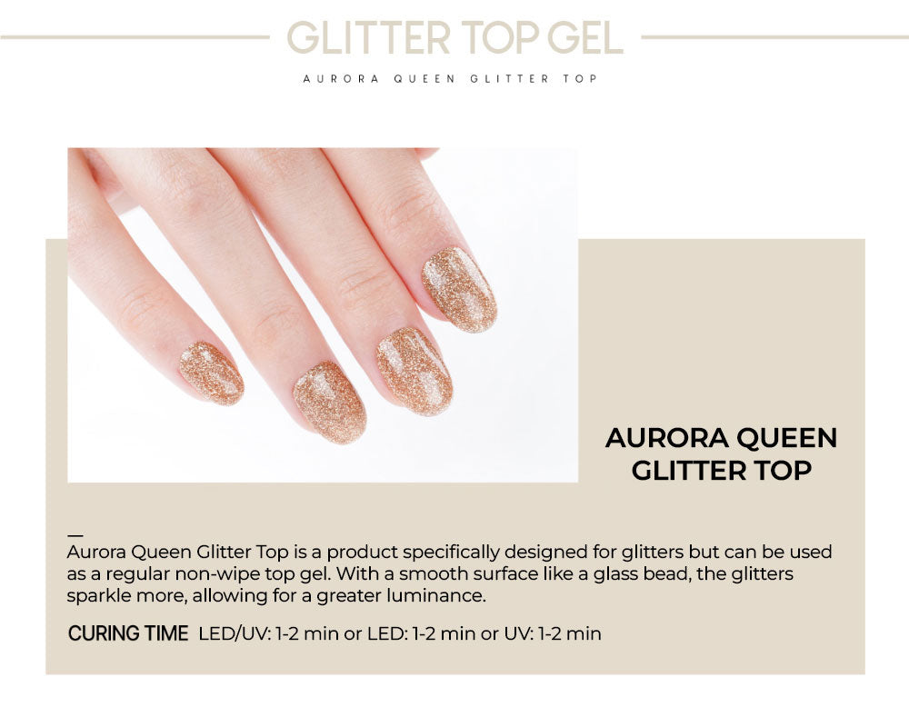 Aurora Queen Glitter Top Gel