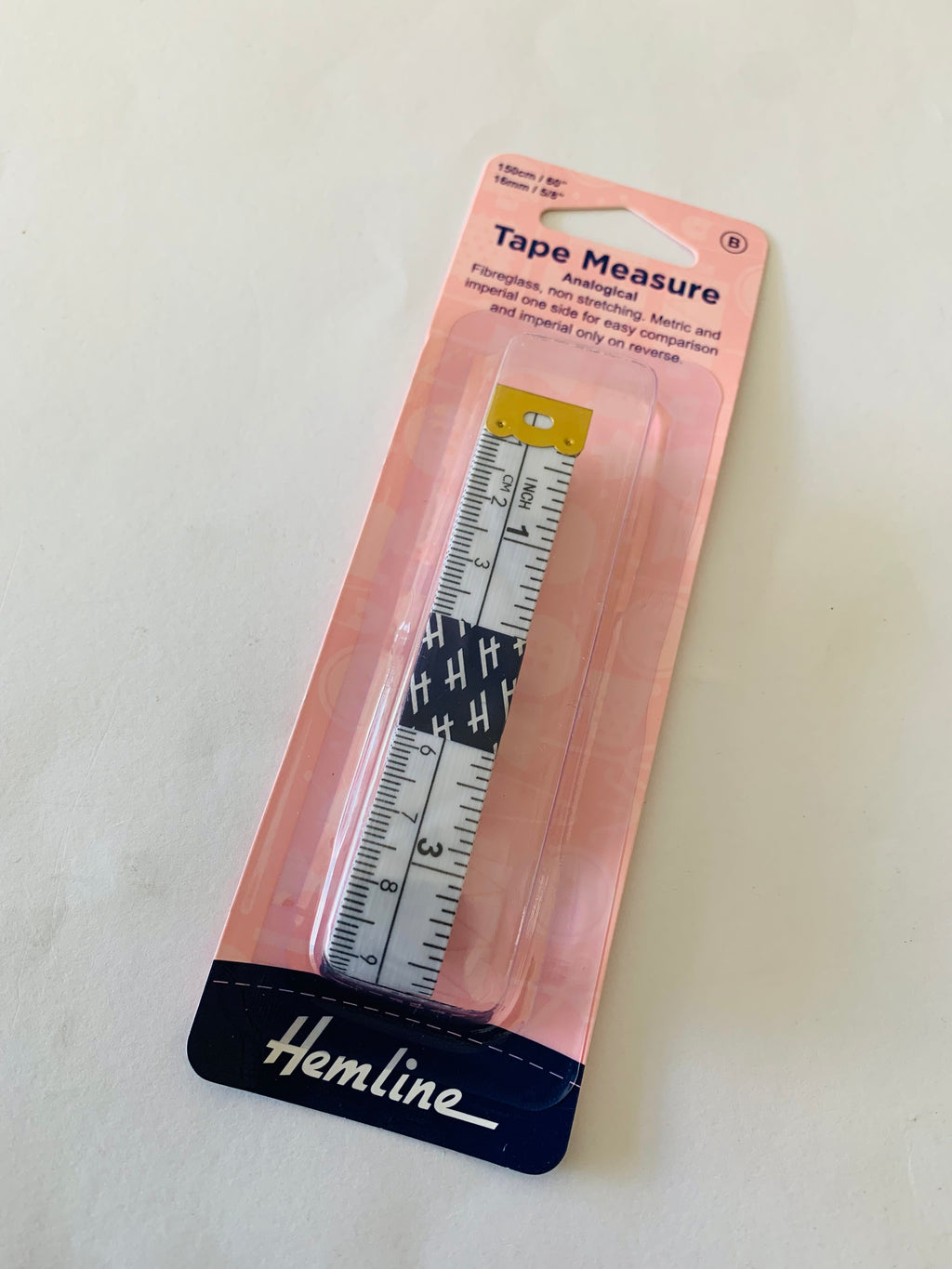 Hemline Analogical Tailors Tape Measure with Plastic Ends 150cm