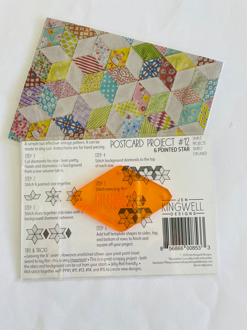 Postcard Project #03: Scrappy Squares from Jen Kingwell Designs