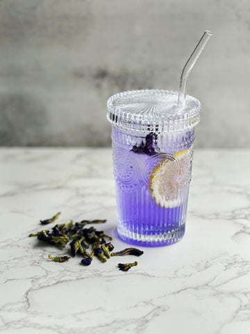 butterfly pea tea syrup