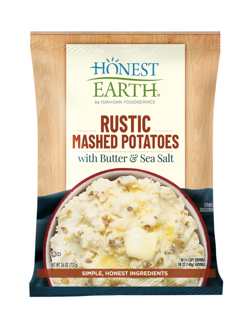 Honest Earth Shredded Hash Brown Potatoes with Salt & Pepper 1.25 lb. Carton