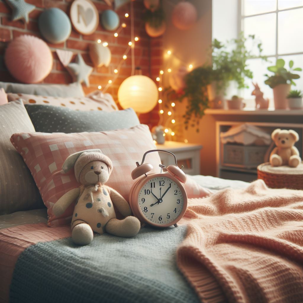 cozy child bedromm for alarm clock for kids