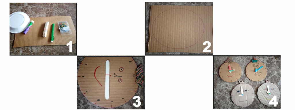 how to make a Cardboard clock