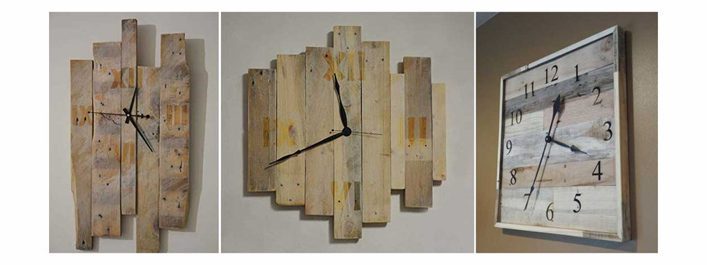how to make a pallet clock
