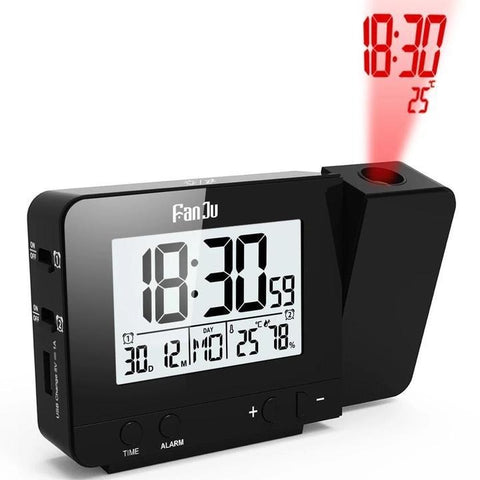 The Black Projection Alarm Clock Fanju