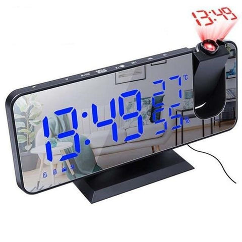 Mirror Led Digital Projection Alarm Clock