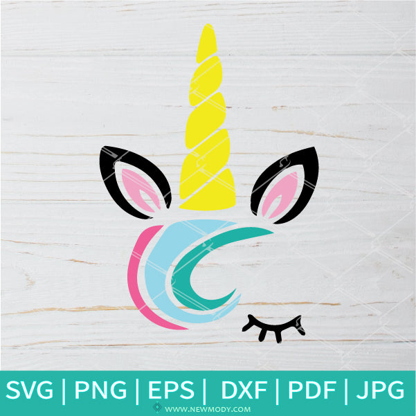 Download Unicorn Face With With Bangs Cute Unicorn Svg