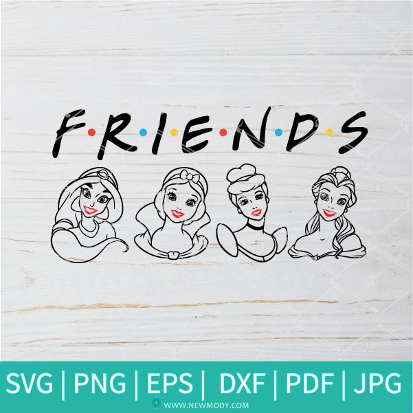 Download Friends Princesses Svg Disney Svg Disney Princess Svg SVG, PNG, EPS, DXF File