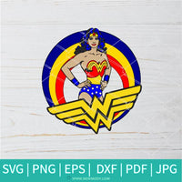 Wonder Woman SVG - Superhero SVG - Water Tracker Refill SVG