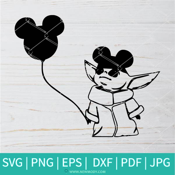 Download Baby Yoda SVG- The child SVG - Mickey Ears SVG - Mickey ...