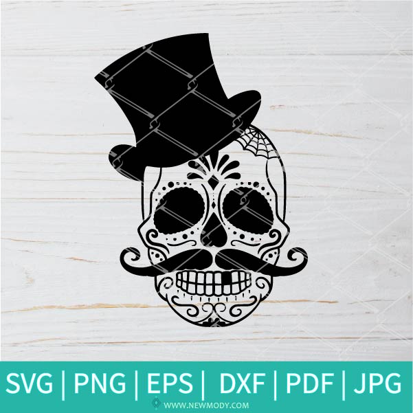 Download Day of The Dead SVG - Sugar Skull Svg - Skull men SVG ...