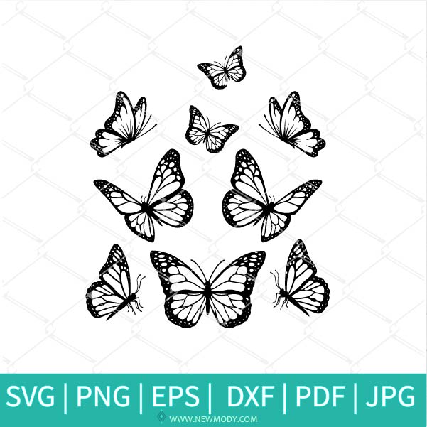Free Free 136 Butterfly Outline Svg Free SVG PNG EPS DXF File