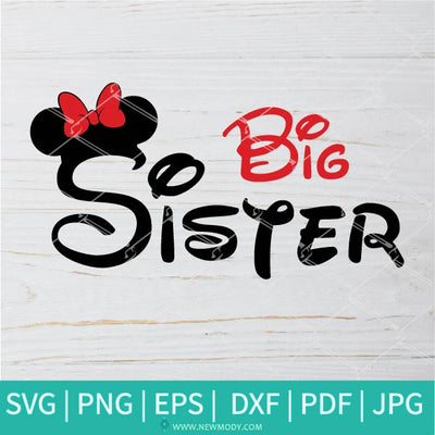Big Sister SVG - Minnie Mouse SVG