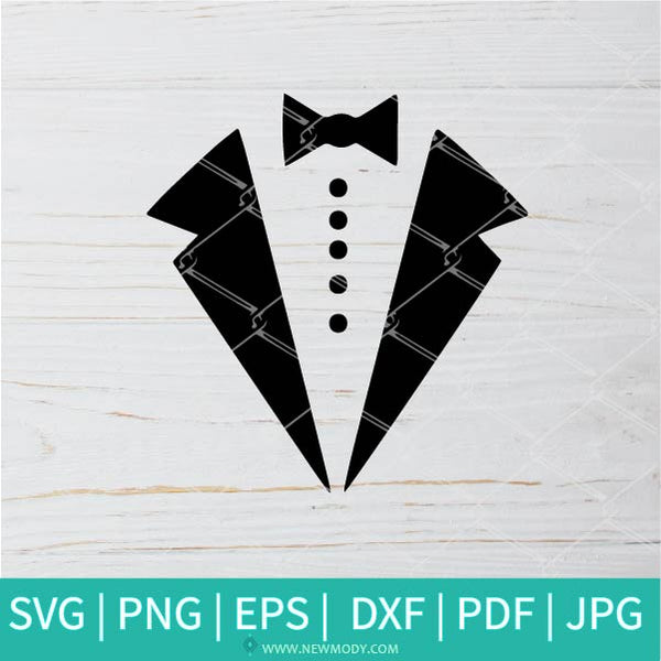 Tuxedo Bow Tie SVG - Tuxedo SVG - Groom SVG - Gentlemen SVG