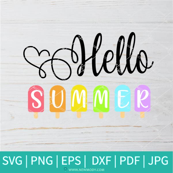 Hello Summer Svg Ice Cream Svg Summer Vibes Svg Summer Svg