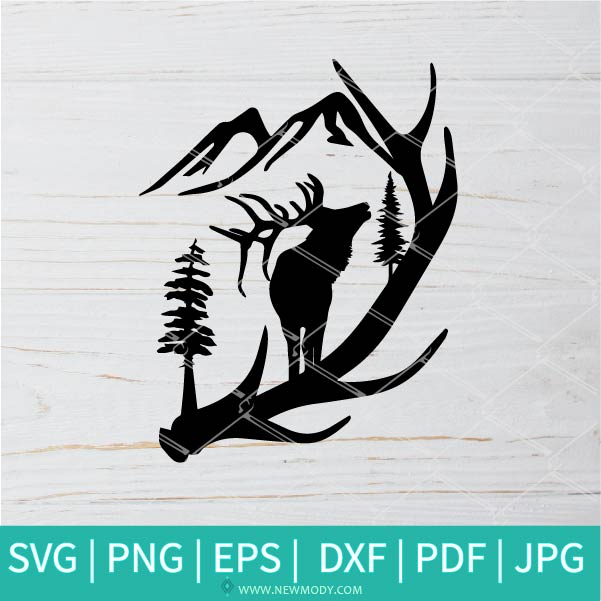 Free Free 296 Svg File Floral Antler Svg Free SVG PNG EPS DXF File