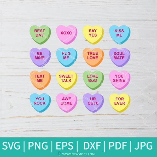 Download Valentine Sweethearts Candy Svg Candy Svg Valentine S Day Svg Va