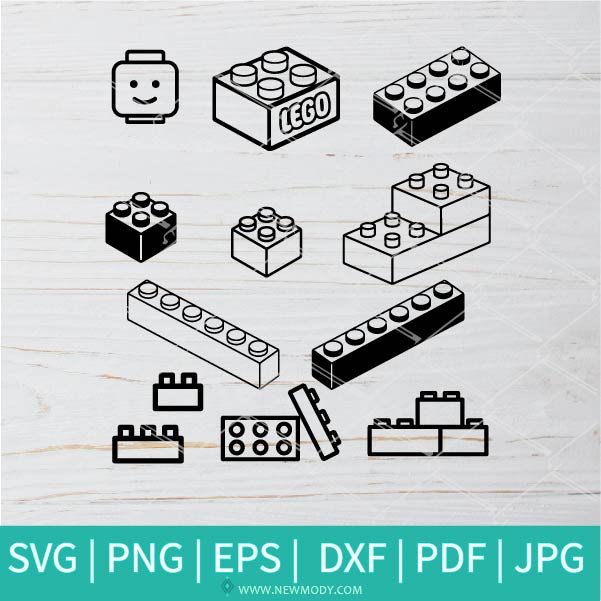 Lego Bricks Svg Bundle Lego Svg Building Blocks Svg