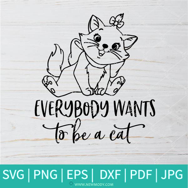 Download Aristocats Everybody Wants To Be A Cat Svg Aristocats Marie Svg
