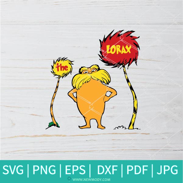 lorax mustache outline clipart