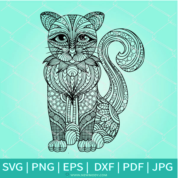 Free Free 348 Cricut Cat Mandala Svg SVG PNG EPS DXF File