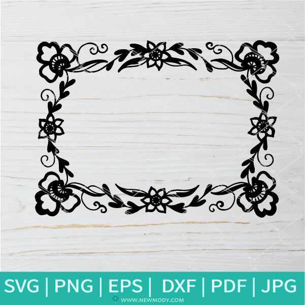 Free Free 240 Flower Frame Svg SVG PNG EPS DXF File