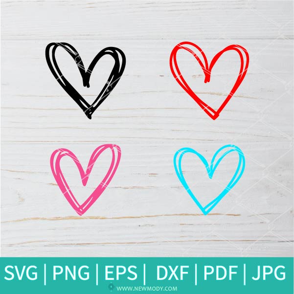 Download Hand Drawn Heart Bundle Svg Valentine S Day Svg Valentines Hearts