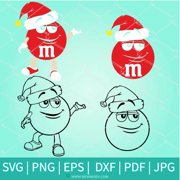 Download Red M And M Character Svg Merry Christmas M Ms Christmas Red M And