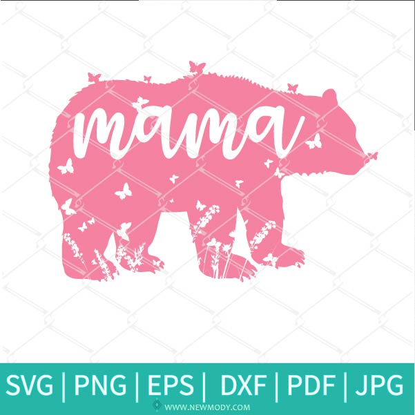 Download Floral Mama Bear Svg Bear Svg Bear Mom Svg Mom Svg Butterfly