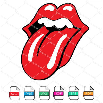 Download Layered Red Lips With Tongue Svg Lips With Tongue Out Clipart