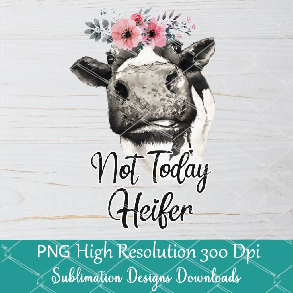 Download Not Today Heifer Png Sublimation Downloads Cow Png Sublimation Desig