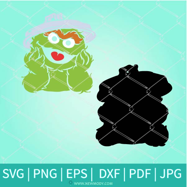 The Grouch Head SVG - Oscar The Grouch Face SVG