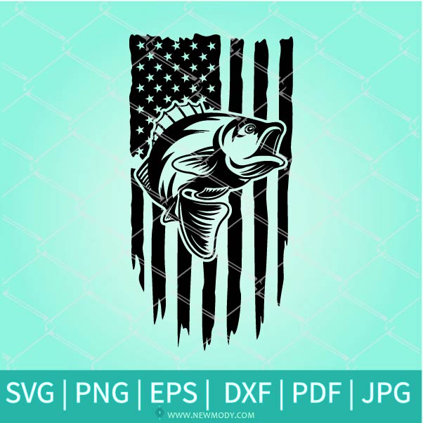 Download Fishing Distressed Usa Flag Svg American Flag Fishing Svg