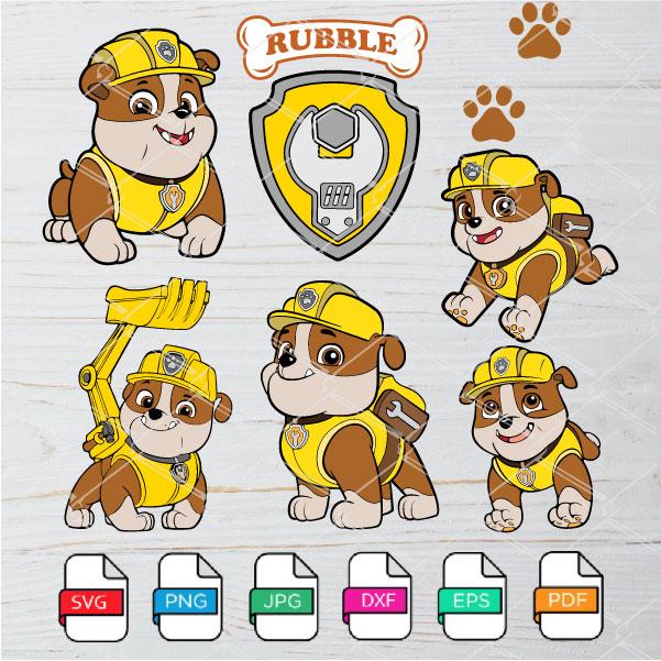 Free Free Paw Patrol Rubble Svg 770 SVG PNG EPS DXF File