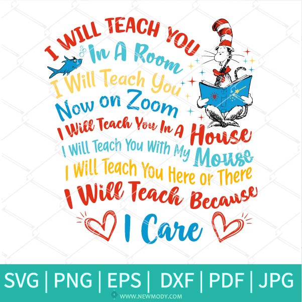 Download I Will Teach You In A Room I Will Teach You On Zoom Svg Dr Seuss Svg