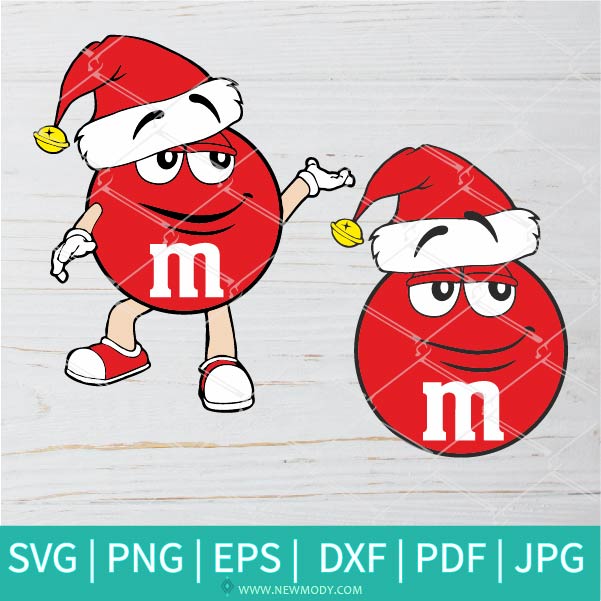 Download Red M And M Character Svg Merry Christmas M Ms Christmas Red M And