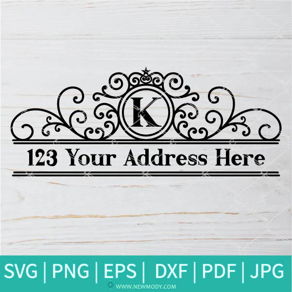 Download Mailbox Svg Mailbox Monogram Svg Custom Mailbox Decal Svg