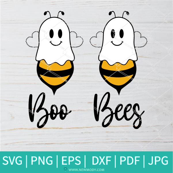 Download Boo Bees Svg Halloween Svg Bee Svg Cute Ghost Svg