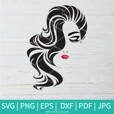 Download Beautiful Woman Face Svg Hair Svg