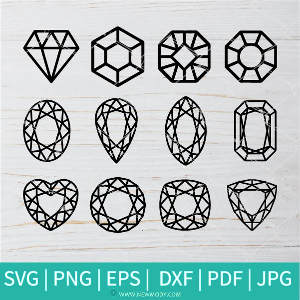 Diamonds Bundle Svg Diamond Svg Engagement Proposal Rings Svg