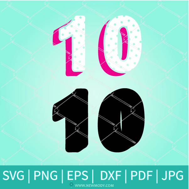 Download Dotted Birthday Numbers Svg Polka Dots Numbers Svg