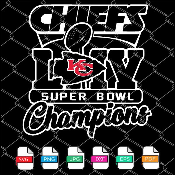 Download Super Bowl Svg Chiefs Super Bowl 54 Liv Champions Svg